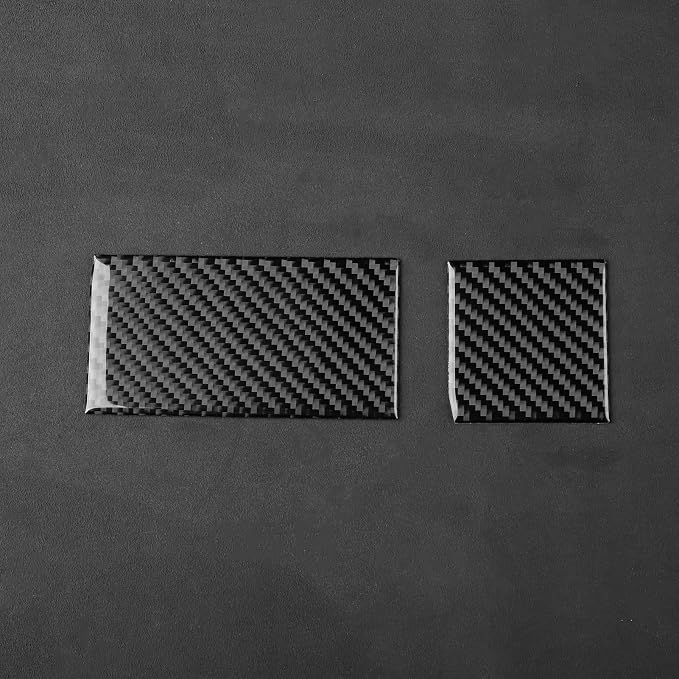 Real Carbon Fiber Trim for Honda Accord Accessories | for 2003 2004 2005 2006 2007，Dash Central Console Lower Cover，Thick Overlay Sticker Decal