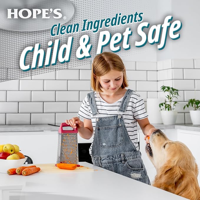 HOPE'S Perfect Quartz Countertop Cleaner, No Hazy Residue, Streak-Free, Safe on Food Contact Surfaces, Fragrance-Free, Sunscreen-Free, Counter Cleaner for All Brands of Quartz, 23 Fl Oz, Pack of 1