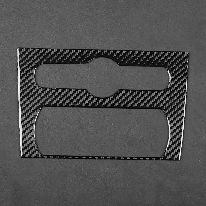 Fit for Cadillac Escalade ESV 2007-2014 / EXT Hybrid 2009-2013 | Real Carbon Fiber | Trim Rear Console A C Audio Control Cover | Stickers | Self-adhesive