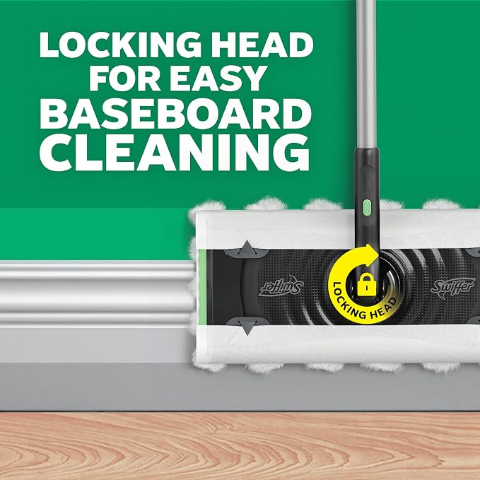 Swiffer Mop & Go Deluxe 2-in-1 Multi-Surface Kit for Floor Cleaning | Includes 1 Sweeper Device (Collapsible). 5 Heavy Duty Dry Sweeping Cloths. 6 Heavy Duty Wet Mopping Cloths. Easy to Store
