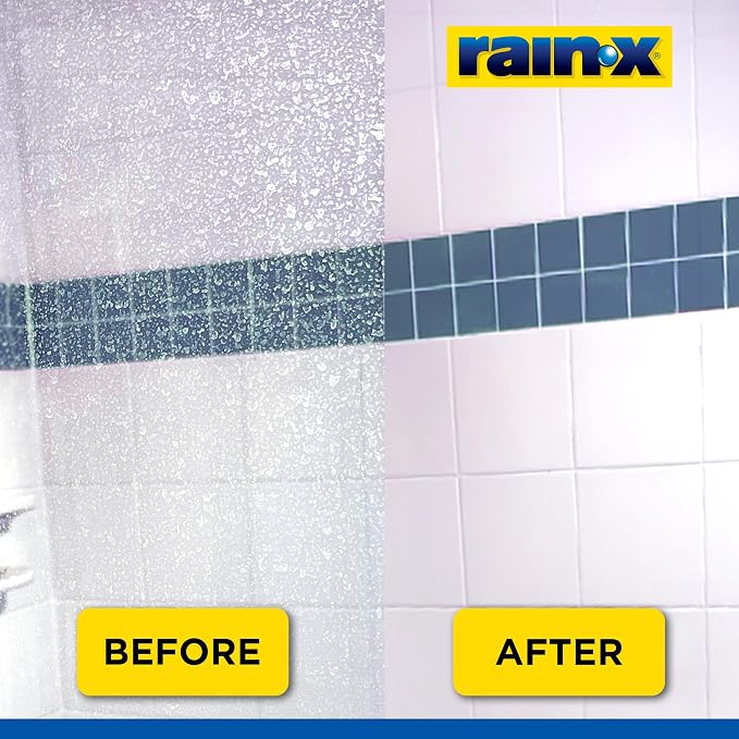 Rain-X 630035 X-Treme Clean Shower Door Cleaner, 12 Fl. Oz, Formulated To Clean Glass Shower Doors - Easy To Use, Removes Soap Scum, Dirt, Hard Water Build-up, Calcium, Lime Stains And Rust Stains