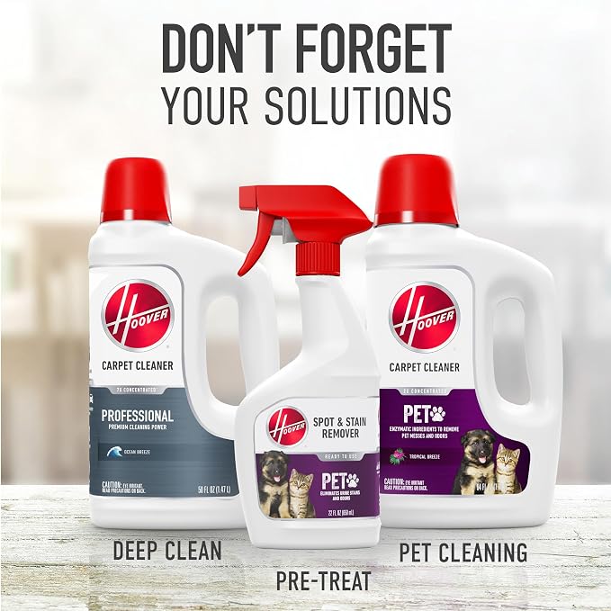 Hoover SmartWash Pet Automatic Carpet Cleaner Machine with Spot Chaser Wand | Deep Cleaning Carpet Shampooer Machine, Pair with a Hoover Carpet Cleaner Solution for a Bright, Refreshed Home