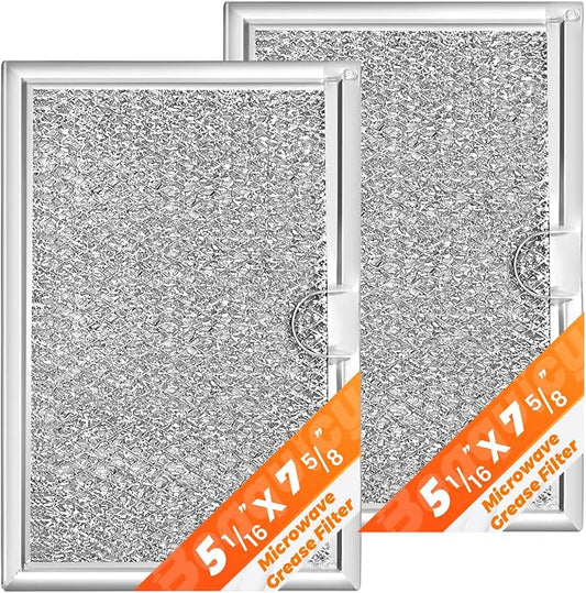 5304464105 WB06X10608 Microwave Grease Filter Screen 5304478913 by Beaquicy - Replacement for Frigid-aire Microwave Oven - Pack of 2