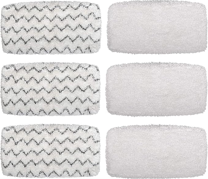 Flammi Steam Mop Pads for Bissell PowerFresh Vac & Steam Series - 6 Pack, Compatible with 2747A, 1132, 1543, 1632, 1652 Models, Hard Floor Mop