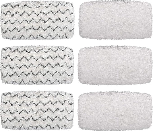 Flammi Steam Mop Pads for Bissell PowerFresh Vac & Steam Series - 6 Pack, Compatible with 2747A, 1132, 1543, 1632, 1652 Models, Hard Floor Mop