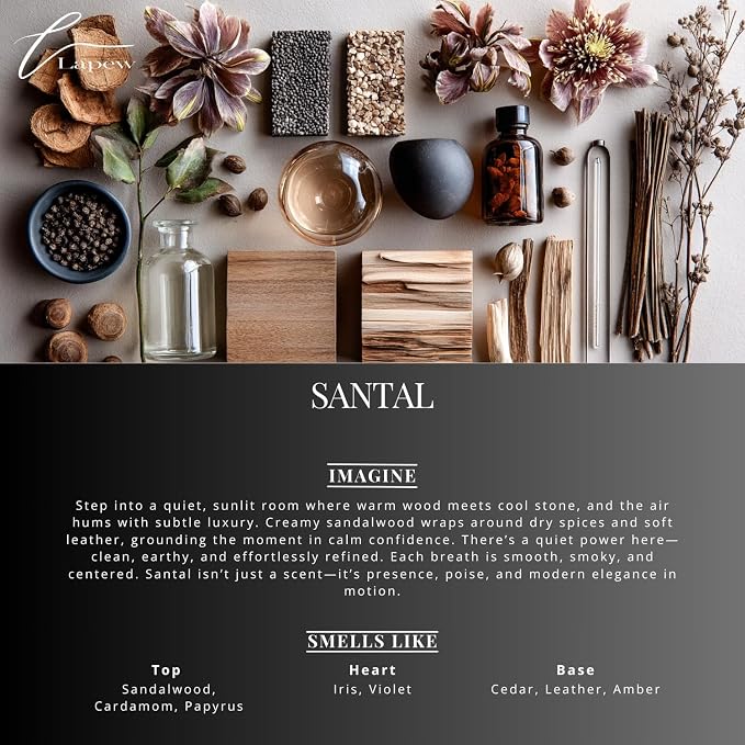 Lapew Room & Linen Spray | Fragrance Mist for Home, Car & Office | Fabric & Air Freshener | Neutralizing Mist | Made in USA | Santal