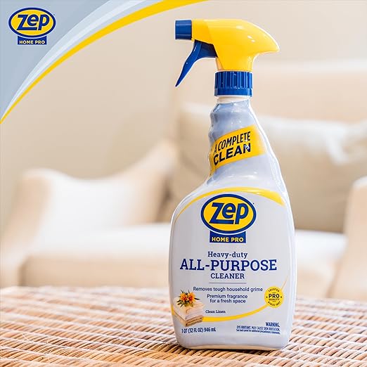 Zep Home Pro Heavy-duty All-Purpose Cleaner - 32 oz (Pack of 1) R61306 - Removes tough grime from multiple surfaces throughout the home and leaves behind a fresh linen scent