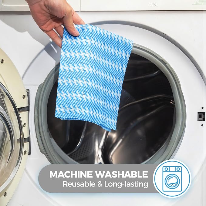 Disposable Dish Cloths,Multi use Reusable Cleaning Cloth,Machine Washable J Cloth,Heavy Duty Handy Cleaning Wipes 11.8" X 19.6" (Green 50 Count)