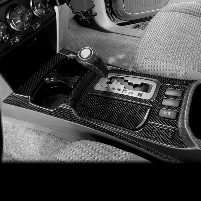 Fit for Toyota 4Runner(N210) 2003-2009 Control Gear Shift Trim Set | for SR5/Sport Edition/Limited | Real Carbon Fiber | Center Control | Accessories | Thick Overlay | Anti-scratch