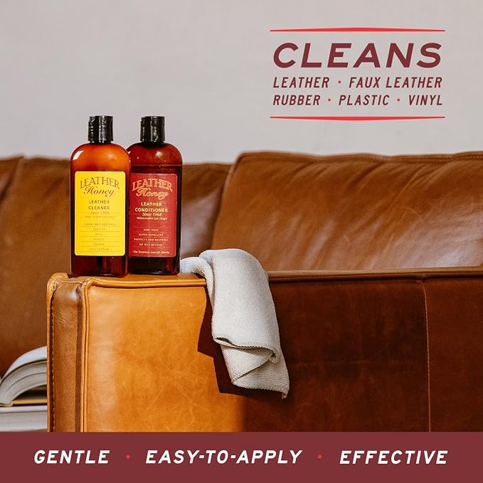 Leather Honey Leather Cleaner Concentrate — Non-Toxic Formula Makes 32oz.