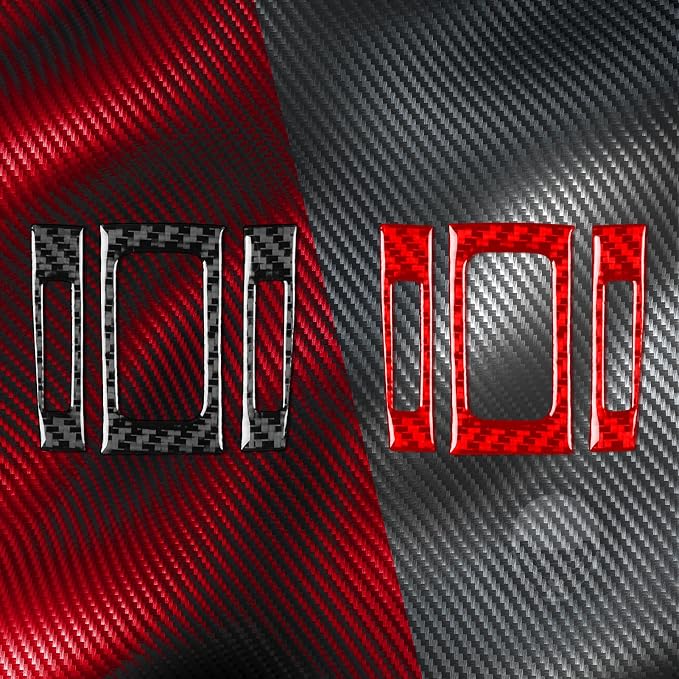 Center Vent Knob Trim for Toyota Corolla 2009-2013 Accessories Black | Soft Carbon Fiber | Upgrades for Car | Only for Left-Hand Drive | Anti-Scratch | Sporty Style