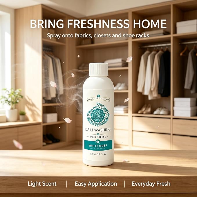 daili washing Perfume, Long Lasting Fabric Freshener, Premium Laundry Fragrance Booster for All Garments (1*pcs)