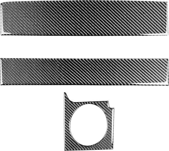 Real Carbon Fiber Trim for Ford Mustang GT Shelby Accessories | for 2005 2006 2007 2008 2009，Passenger Instrument Dashboard Cover，Thick Overlay Sticker Decal，3PCs