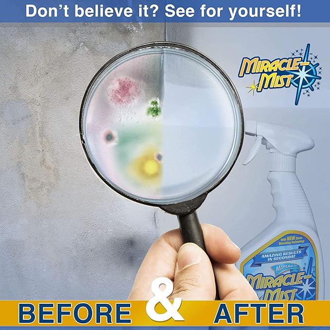 MiracleMist Instant Cleaner for Indoor and Outdoor Use, 32 oz | 2 Pack (64 OZ Spray)