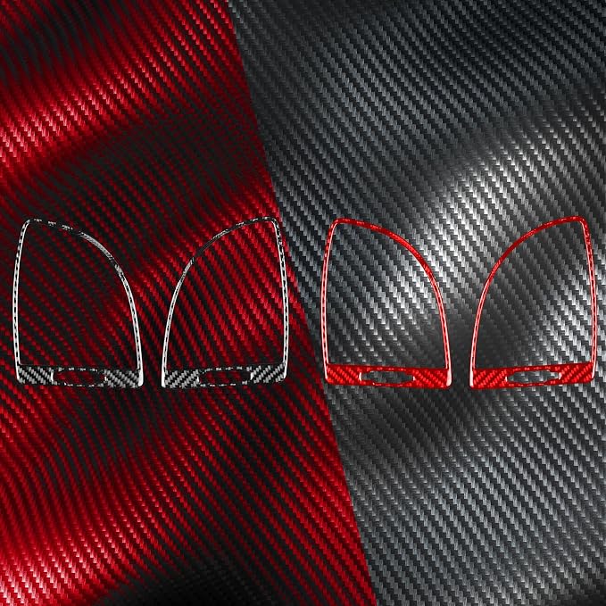Fit for Chrysler 300 2011-2023 Air Vent Trim Red Carbon Fiber Decals | Accessories, for / 300C / 300S / Limited/Touring/Base, Anti-scratch, Dashboard Side Air Vent Surround, Interior Cover