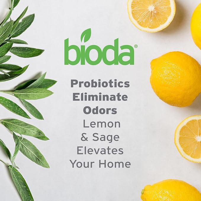 Bioda Probiotic Enzyme Cleaner & Deodorizer | Professional Strength | Enzyme Cleaner, Trash Can Deodorizer, Pet Stains, Odors, Drains, Floors, Bathrooms, Toilets | Made in USA | 1 Gallon | 4 Pack