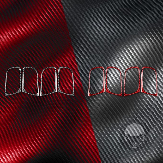 Real Carbon Fiber Trim for Infiniti Accessories | for G35 G37 G25 Q60 Q40 2007-2015 X S Sedan Door Inner Handle Armrest Frame Cover Interior Thick Overlay Decal