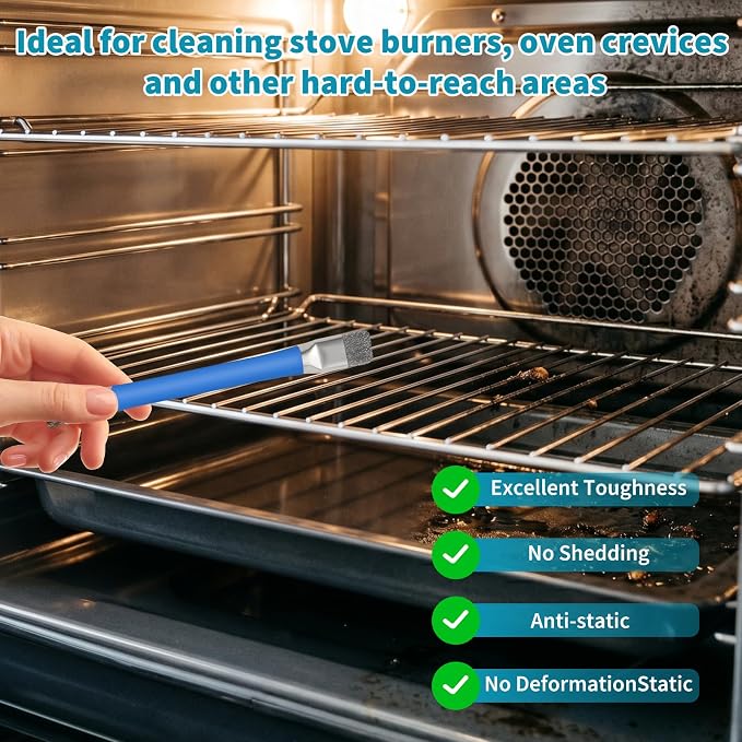 Pumice Cleaning Stone for Stove, Pumice Stone for Cleaning Oven with Oven Cleaner Brush, 3 Packs Pumice Stone for Grill, Stove Grates, Stone Top Cleaner Pumice Stones for Kitchen