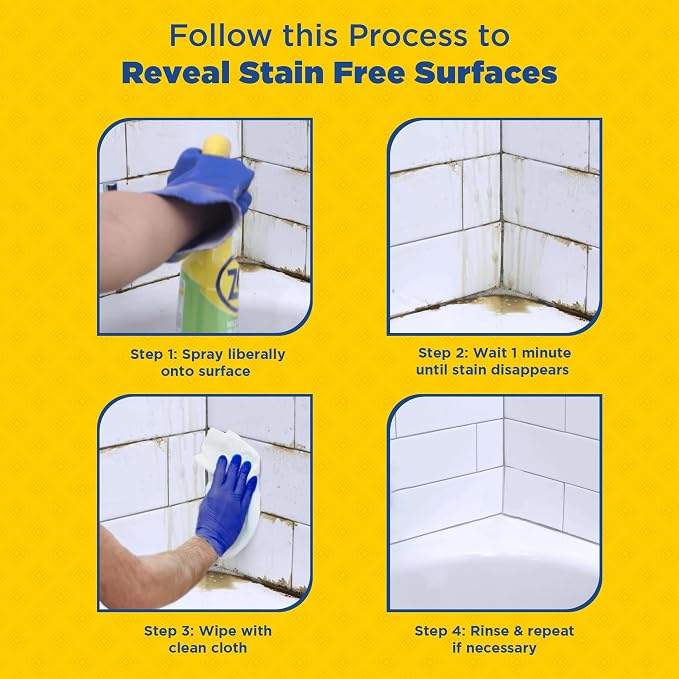 Commercial Mold Stain & Mildew Stain Remover, Quart Bottle, 12 Bt/Case