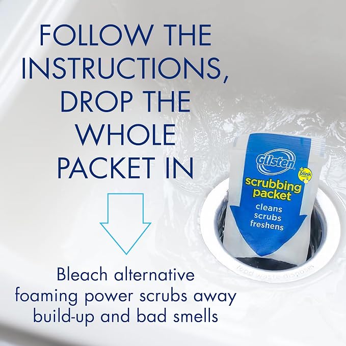 Glisten Garbage Disposer Cleaner 4 Pack Bundle with 21st Century Slow Release Iron Tablets 60 Count