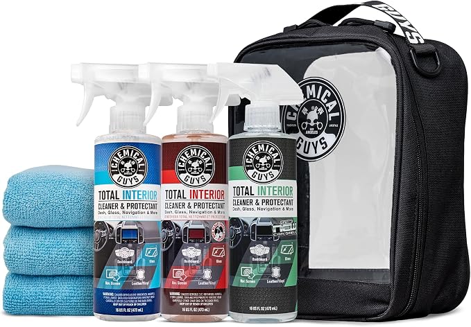 Chemical Guys, Total Interior Cleaner Variety Kit, New Car & Black Cherry | Sample two aromas in one box, a one-step spray for dashes, seats, door panels and screens, boxed ready to gift