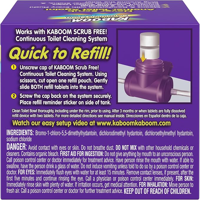3-Pack Refill – Kaboom Scrub Free! Continuous Clean with OxiClean