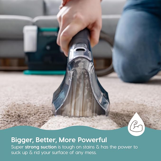 IRIS USA Carpet Upholstery Spot Cleaner, Chemical-Free, 1000mL Tank | Auto Spray, Low Pile Carpets, Couch, Sofa, Car Detailing, Shallow Berber Rug
