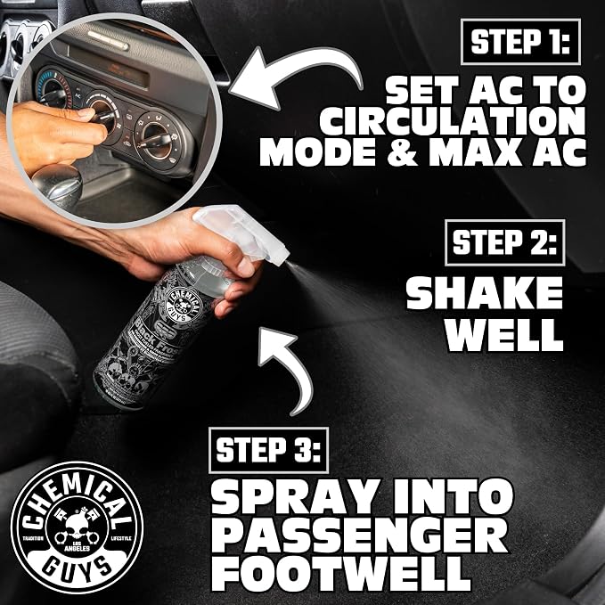 Chemical Guys SPI22016 Total Interior Cleaner and Protectant + Black Frost Air Freshener and Odor Eliminator, (Great for Cars, Trucks, SUVs, RVs, Home, Office, Dorm Room & More) 2-16 fl oz