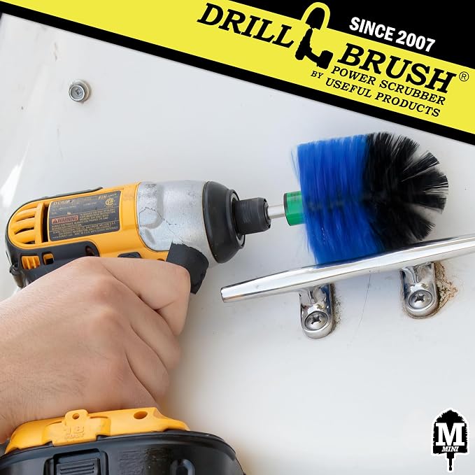 Barnacles - Boat Hulls- Canoe - Carpet Cleaner - Deck Brush - Fiberglass | Cleaning Supplies - Scrub Brush - Boat Accessories - Drill Brush - Hull Cleaner - Kayak - Vinyl - Fishing Boat - Pontoon