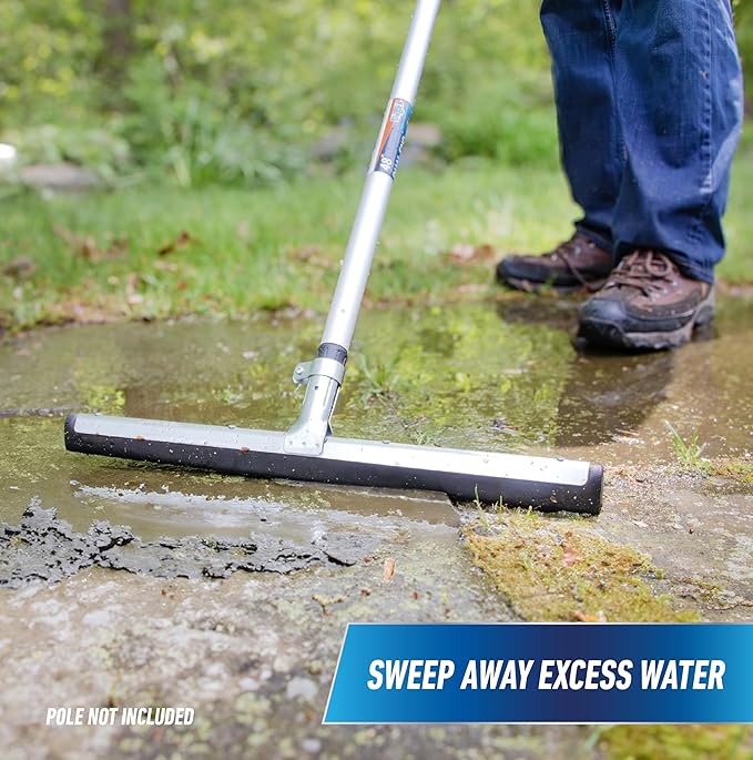 Unger Professional AquaFlex Uneven Surface Floor Squeegee, 18" (Pack of 10)