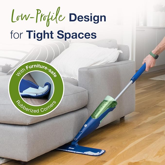Bona Multi-Surface Floor Premium Spray Mop - Includes Multi-Surface Floor Cleaner Concentrate and Machine Washable Microfiber Cleaning Pad - For Stone, Tile, Laminate and Vinyl LVT/LVP Floors