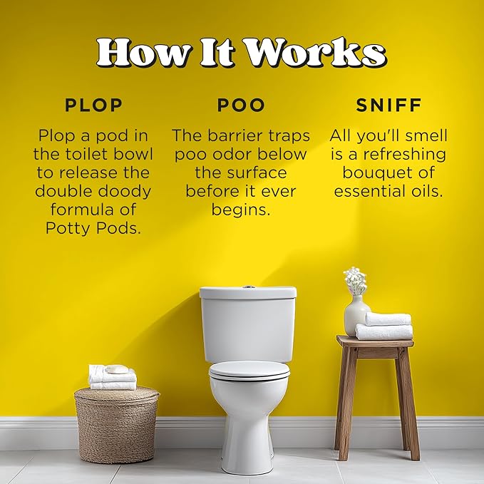 Poo~Pourri Original Citrus Before-You-Go 2-in-1 Toilet Potty Pods 20ct - Bathroom Odor Remover & Toilet Cleaner - Plant Based Ingredients & Essential Oils - with Lemon, Bergamot, & Lemongrass Scent