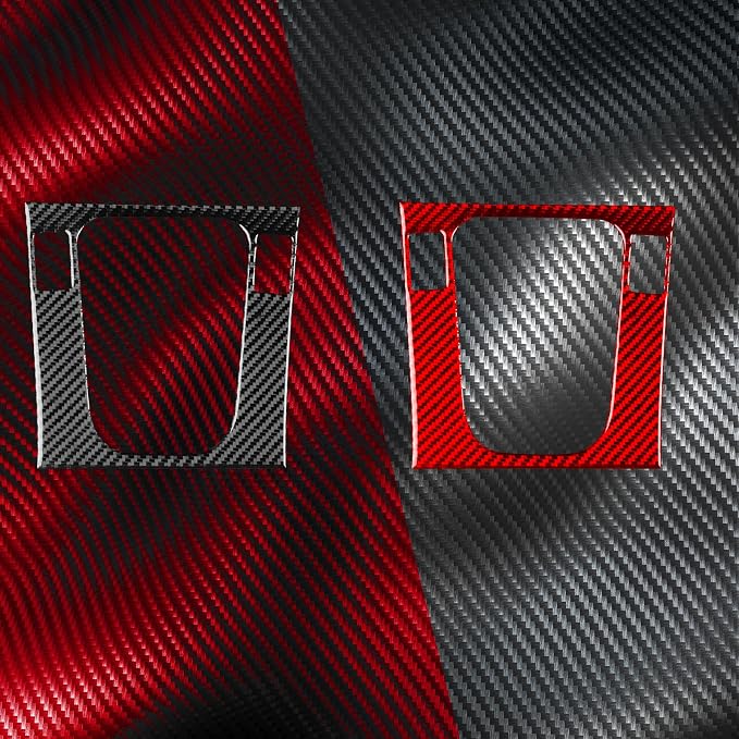 Real Carbon Fiber Trim for Honda Accord Accessories | for 2003 2004 2005 2006 2007，Gear Shifting Panel Cover，Interior Dash Panel，Thick Overlay Sticker Decal