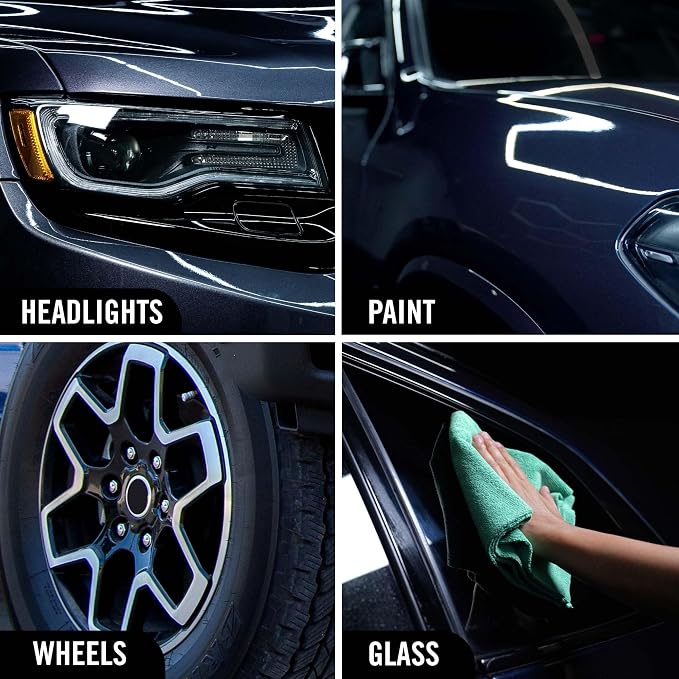 Turtle Wax Hybrid Solutions Ceramic 3-in-1 Car Detailer, Waterless Car Wash, Long-lasting HydrophobicWax Protection and High Gloss Shine, Safe For All Exterior Surfaces, 32 oz (Pack of 3)