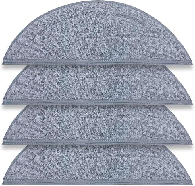 4Pack Washable Cloth Mop Pads for Roborock Saros 10/G30 Robot Vacuum, Replacement Parts Washing Mopping Pad Replacement Mop Pads for Efficient Home Cleaning
