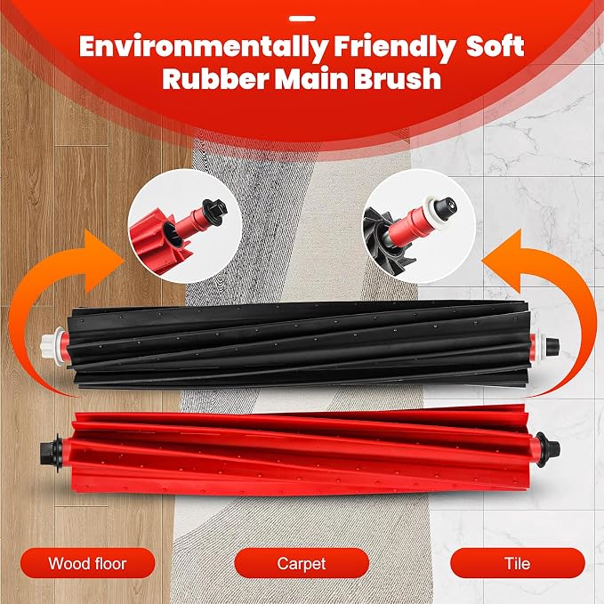 30 Pack Accessories Kit for Roborock S8 MaxV Ultra Robot Vacuum | 1 Pair Main Brushes, 2 Self-Cleaning Brush, 6 Side Brush, 4 Filters, 4 Round Mop Pads, 4 Long Mop Pads, 6 Dust Bags, 2 Tools