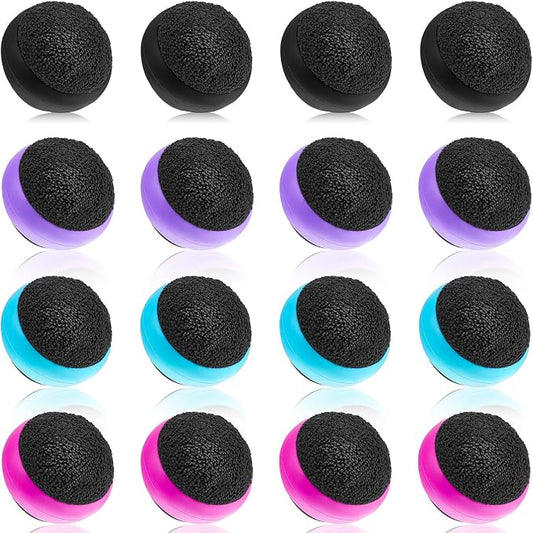 16 Pack Touch Screen Cleaner Balls Phone Cleaning Ball Microfiber Touch Car Screen Glass Cleaner for Computer Laptop Monitor Camera Lens Gift(Black,Blue,Rose Red,Purple)