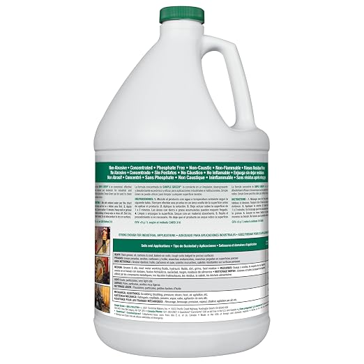Simple Green Industrial Cleaner And Degreaser, Concentrated, 1 Gal Bottle (Pack of 4)