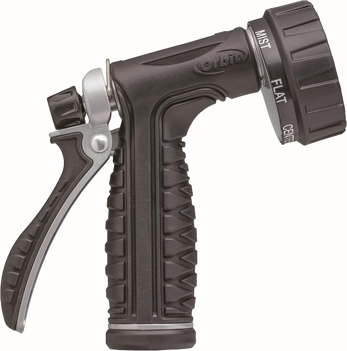 Orbit 26814 Pro Flo Metal Rear Trigger Hose Spray Nozzles Dual Pack