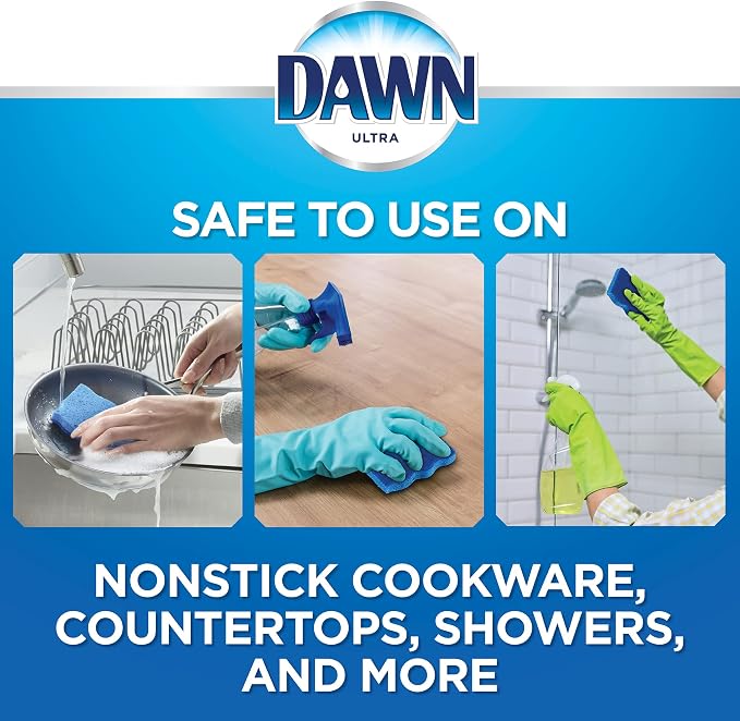 Dawn Non-Scratch Scrubber Sponges, Blue (Pack of 6)