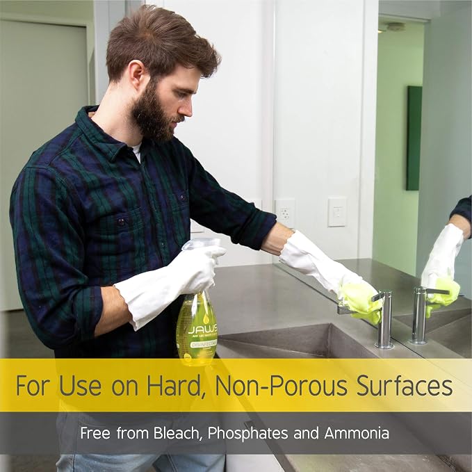 JAWS Cleaner, Disinfectant Spray with 2 Refill Pods, Powerful Multi-Purpose Cleaning, Refillable, Reusable, Recyclable