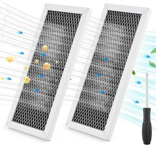 2PCS Microwave Charcoal Filter Compatible with Samsung ME19R7041FS,ME19R7041FS/AA, ME19R7041FT,ME19R7041FT/AA, ME19R7041FB,ME19R7041FB/AA Accessories Replacement