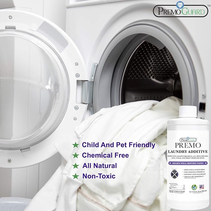 Premo Guard Bed Bug, Mite & Lice Natural Laundry Detergent Additive