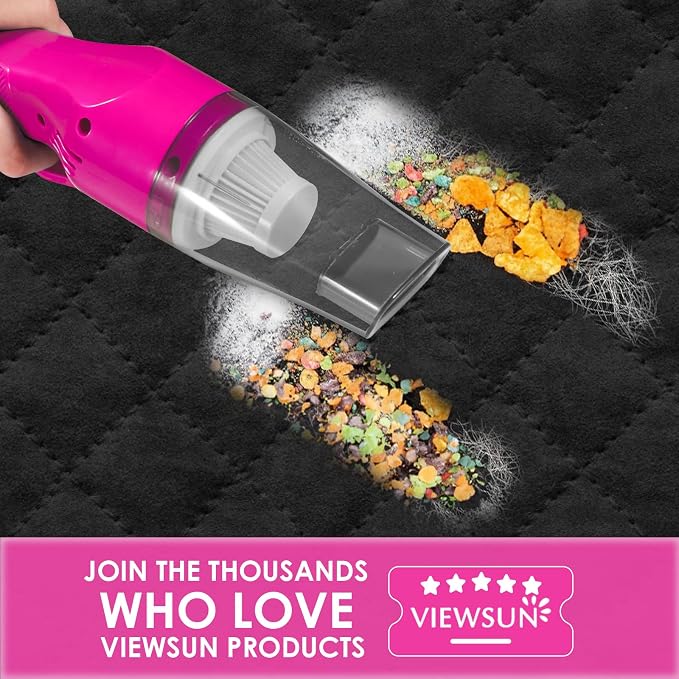 20PCS Pink Car Cleaning Kit, Car Interior Detailing Kit with Red High Power Handheld Vacuum, Detailing Brush Set, Windshield Cleaner, Cleaning Gel, Complete Auto Accessories for Women
