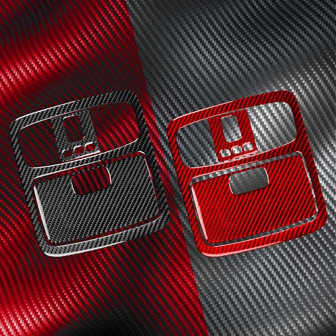 Fit for Toyota 4Runner(N210) 2003-2009 Interior Trim Decals Type-B | for SR5/Sport Edition/Limited | Real Carbon Fiber | Accessories | Reading Light Trim Set Cover | Anti-scratch | Self-adhesive