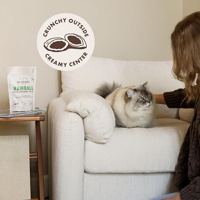 Rocco & Roxie Cat Hairball Supplements & Extreme Stain & Odor Eliminator Bundle