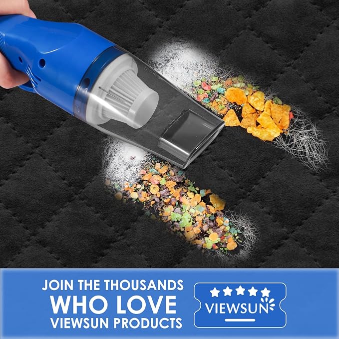 18PCS Car Cleaning Kit, Car Interior Detailing Kit with Blue High Power Handheld Vacuum, Detailing Brush Set, Windshield Cleaner, Cleaning Gel, Complete Auto Accessories for Men, Women