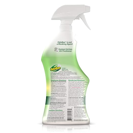 OdoBan Ready-to-Use Disinfectant and Odor Eliminator, Set of 2 Spray Bottles, 32 Ounces Each, Original Eucalyptus Scent