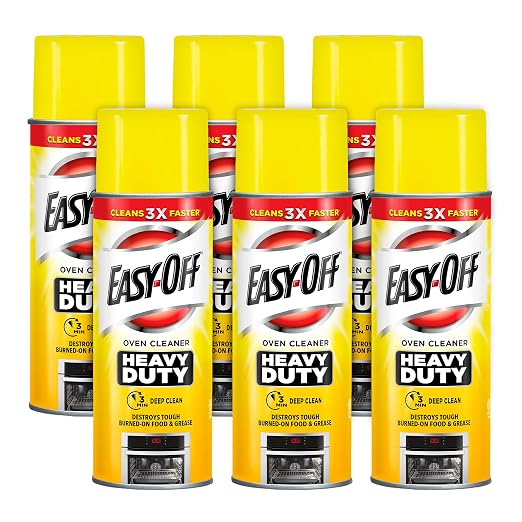 Easy-Off Professional Oven & Grill Cleaner, 144 oz (6 Cans x 24 oz)
