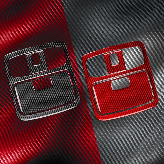 Reading Lamp Stickers Fit for Toyota 4Runner(N210) 2003-2009 Type-A | for SR5/Sport Edition/Limited | Real Carbon Fiber | Accessories | Overhead Reading Lamp Cover Trim | Thick Overlay